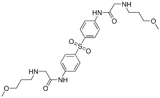2-(3-methoxypropylamino)-N-[4-[4-[[2-(3-methoxypropylamino)acetyl]amin o]phenyl]sulfonylphenyl]acetamide