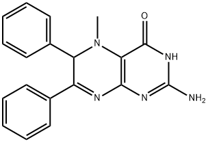 2-Amino-5,6-dihydro-5-methyl-6,7-diphenyl-4(3H)-pteridinone
