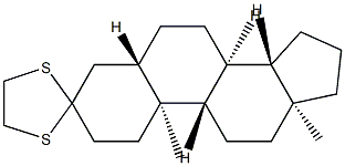 Androstan-3-one, cyclic 1,2-ethanediyl mercaptole, (5alpha)-