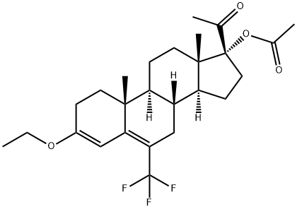 3-ethoxy-17-hydroxy-6-(trifluoromethyl)pregna-3,5-diene-20-one acetate
