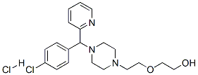 2-[2-[4-(p-chloro-alpha-2-pyridylbenzyl)piperazin-1-yl]ethoxy]ethanol hydrochloride