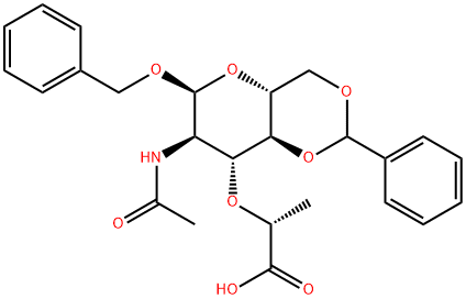 N-乙酰基-1-O-(苯基甲基)-4,6-O-(苯基亚甲基)-ALPHA-胞壁酸