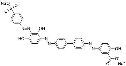 disodium 5-[[4'-[[2,4-dihydroxy-3-[(4-sulphonatophenyl)azo]phenyl]azo][1,1'-biphenyl]-4-yl]azo]salicylate