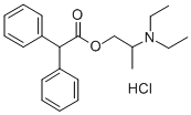ACETIC ACID, DIPHENYL-, 2-(DIETHYLAMINO)PROPYL ESTER, HYDROCHLORIDE