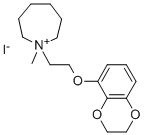 1-(2-(1,4-Benzodioxan-5-yloxy)ethyl)-1-methylhexahydro-1H-azepinium io dide
