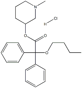(1-methyl-3,4,5,6-tetrahydro-2H-pyridin-3-yl) 2-butoxy-2,2-diphenyl-ac etate chloride