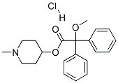 ACETIC ACID, 2,2-DIPHENYL-2-METHOXY-, (1-METHYL-4-PIPERIDYL) ESTER, HY DROCHLORID
