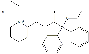 ACETIC ACID, 2,2-DIPHENYL-2-ETHOXY-, (1-ETHYL-2-PIPERIDYL)METHYL ESTER , HYDROCHL