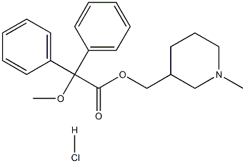 (1-methyl-3,4,5,6-tetrahydro-2H-pyridin-3-yl)methyl 2-methoxy-2,2-diph enyl-acetate chloride