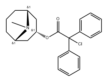 α-Chloro-α,α-diphenylacetic acid (1β,5β)-9-methyl-9-azabicyclo[3.3.1]nonan-3α-yl ester
