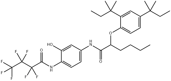 2-[2,4-双(1,1-二甲基丙基)苯氧基]-N-[4-(2,2,3,3,4,4,4-七氟丁酰胺)-3-羟基苯基]己酰胺