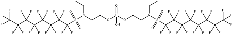 bis[2-[N-ethyl(heptadecafluorooctanesulphonyl)amino]ethyl] hydrogen phosphate