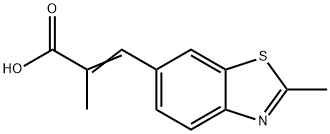 6-Benzothiazoleacrylic  acid,  -alpha-,2-dimethyl-  (7CI,8CI)