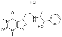 [R-(R*,S*)]-3,7-dihydro-7-[2-[(2-hydroxy-1-methyl-2-phenylethyl)amino]ethyl]-1,3-dimethyl-1H-purine-2,6-dione monohydrochloride