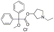 (1-ethyl-2,3,4,5-tetrahydropyrrol-3-yl) 2-methoxy-2,2-diphenyl-acetate chloride