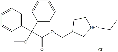 ACETIC ACID, 2,2-DIPHENYL-2-METHOXY-, (1-ETHYL-3-PYRROLIDINYL)METHYL E STER, HYDR