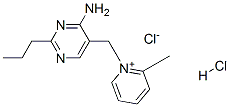 2-Picolinium, 1-[(4-amino-2-propyl-5-pyrimidinyl)methyl]-, chloride, hydrochloride