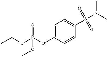 Phosphorothioic acid O-ethyl O-methyl O-[p-(N,N-dimethylsulfamoyl)phenyl] ester