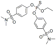 Phosphorothioic acid O-ethyl O,O-bis[p-(N,N-dimethylsulfamoyl)phenyl] ester