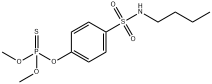 Phosphorothioic acid O,O-dimethyl O-[4-(butylsulfamoyl)phenyl] ester