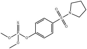 Phosphorothioic acid O,O-dimethyl O-[4-(1-pyrrolidinylsulfonyl)phenyl] ester