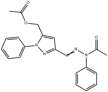 [[5-[(Acetyloxy)methyl]-1-phenyl-1H-pyrazol-3-yl]methylene]phenylhydrazide acetic acid