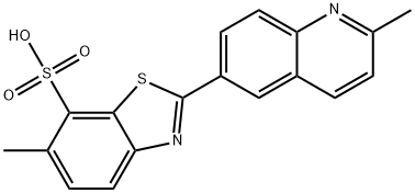6-methyl-2-(2-methyl-6-quinolyl)benzothiazole-7-sulphonic acid