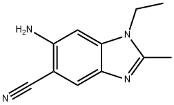 5-Benzimidazolecarbonitrile,6-amino-1-ethyl-2-methyl-(7CI,8CI)