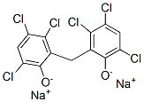 disodium 2,2'-methylenebis[3,4,6-trichlorophenolate]