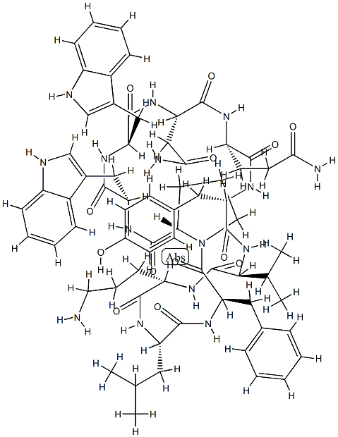 Cyclo(L-Asn-L-Gln-L-Tyr-L-Val-L-Orn-L-Leu-D-Phe-L-Pro-L-Trp-D-Trp-)
