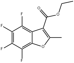 乙基4,5,6,7-四氟-2-甲基苯并[B]呋喃-3-甲酯