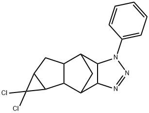 4,4-Dichloro-12-phenyl-10,11,12-triazapentacyclo[6.5.1.0(2,7).0(3,5).0 (9,13)]tetradec-10-ene