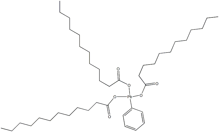 Tris(dodecanoyloxy)phenylplumbane