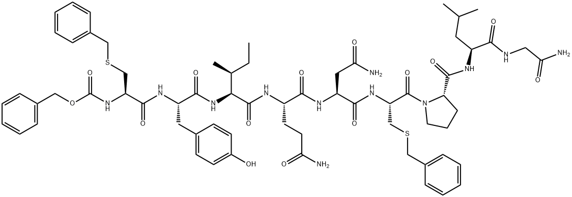 S-benzyl-N-(benzyloxycarbonyl)-L-cysteinyl-L-tyrosyl-L-isoleucyl-L-glutaminyl-L-asparaginyl-S-benzyl-L-cysteinyl-L-prolyl-L-leucylglycinamide