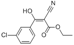 2-CYANO-3-(3-CHLOROPHENYL)-3-HYDROXYPROPENOIC ACID ETHYL ESTER