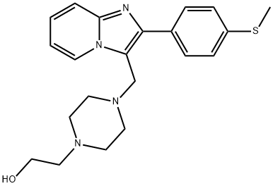 4-[[2-[p-(Methylthio)phenyl]imidazo[1,2-a]pyridin-3-yl]methyl]-1-piperazineethanol