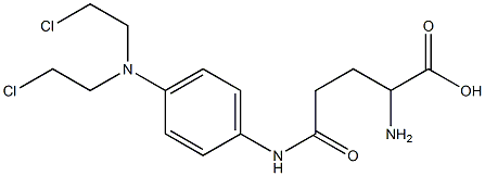 2-amino-4-[[4-[bis(2-chloroethyl)amino]phenyl]carbamoyl]butanoic acid