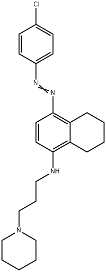 1-[3-[[4-[(p-Chlorophenyl)azo]-5,6,7,8-tetrahydronaphthalen-1-yl]amino]propyl]piperidine