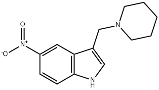 5-Nitro-3-(1-piperidinylmethyl)-1H-indole