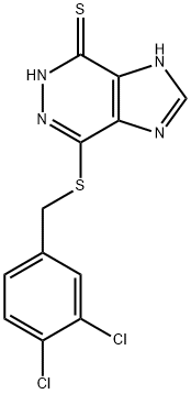 2-[(3,4-dichlorophenyl)methylsulfanyl]-3,4,7,9-tetrazabicyclo[4.3.0]no na-1,6,8-triene-5-thione