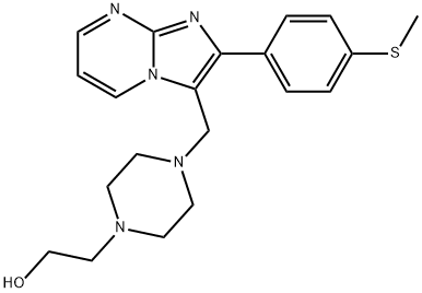 4-[[2-[4-(Methylthio)phenyl]imidazo[1,2-a]pyrimidin-3-yl]methyl]-1-piperazineethanol