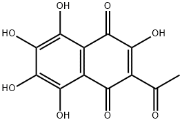 2-Acetyl-3,5,6,7,8-pentahydroxy-1,4-naphthoquinone
