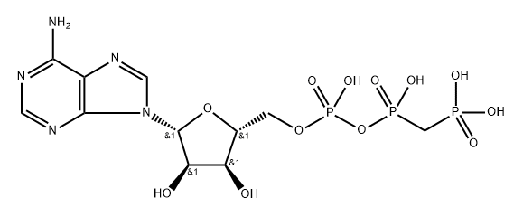 adenosine 5'-monophosphate, monoanhydride with (phosphonomethyl)phosphonic acid