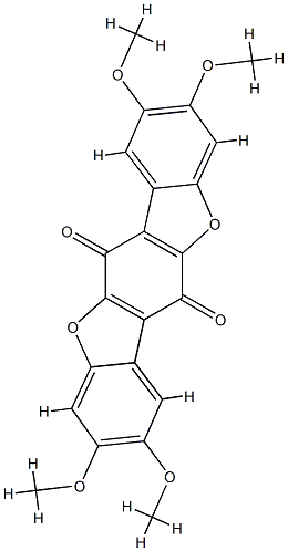 2,3,8,9-Tetramethoxybenzo[1,2-b:4,5-b']bisbenzofuran-6,12-dione