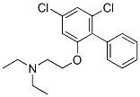 Ethanamine, 2-((4,6-dichloro(1,1-biphenyl)-2-yl)oxy)-N,N-diethyl-
