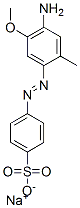 sodium p-[(4-amino-5-methoxy-o-tolyl)azo]benzenesulphonate