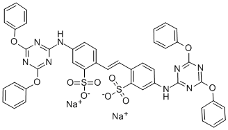 2,2'-(1,2-ETHENDIYL)BIS(5-(4,6-DIPHENOXY)-2--TRIAZINYLAMINO)BENZENESULFONIC ACID, DISODIUM SALT