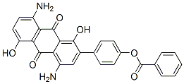 p-[4,8-diamino-1,5-dihydroxy-9,10-dihydro-9,10-dioxo-2-anthryl]phenyl benzoate