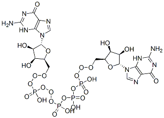 [[(2S,3S,4R,5R)-5-(2-amino-6-oxo-3H-purin-9-yl)-3,4-dihydroxy-oxolan-2-yl]methoxy-hydroxy-phosphoryl]oxy-[[[(2S,3S,4R,5R)-5-(2-amino-6-oxo-3H-purin-9-yl)-3,4-dihydroxy-oxolan-2-yl]methoxy-hydroxy-phosphoryl]oxy-hydroxy-phosphoryl]oxy-phosphinic acid