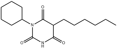 1-Cyclohexyl-5-hexylbarbituric acid